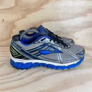 Brooks Adrenaline GTS 15 Running Shoes Silver/Blue Men's 10(4E) EW -1101814E168